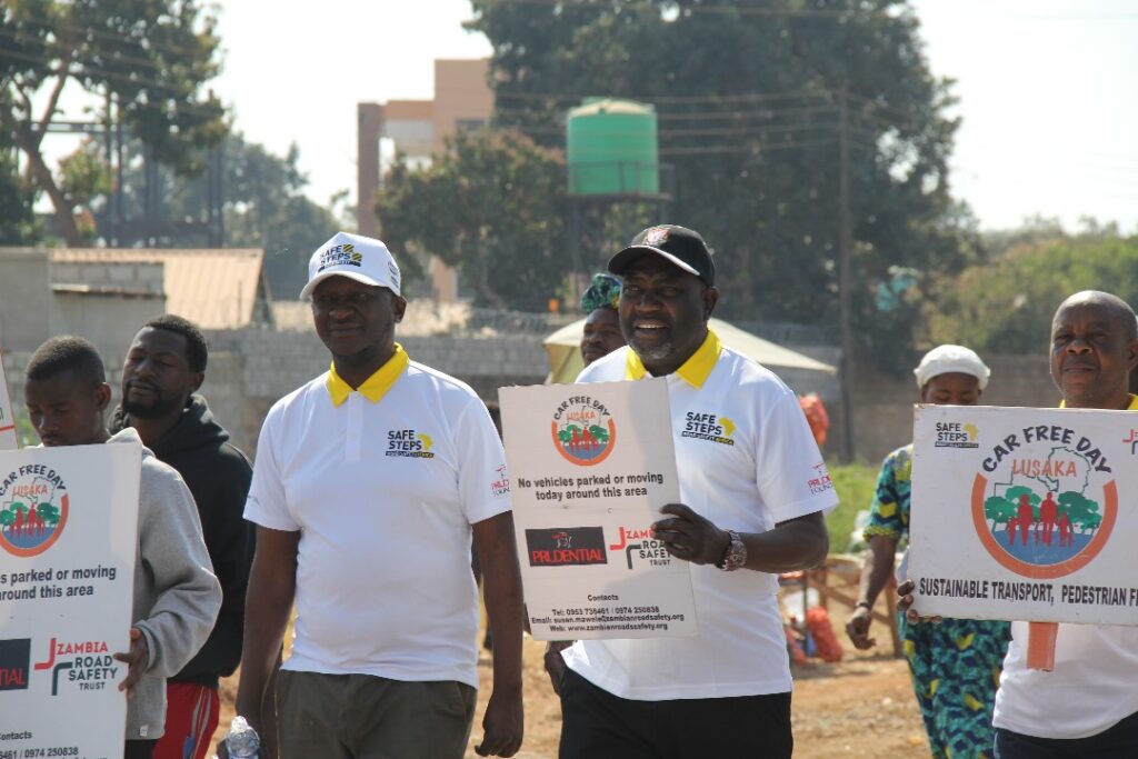 Car Free Day alone Mulundu Street