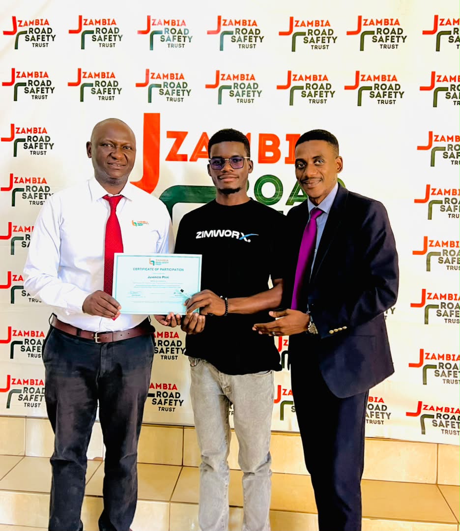 A second Africa Worxconnect participant receives his Certificate of Participation after the theory and practical modules, 6 October 2026.